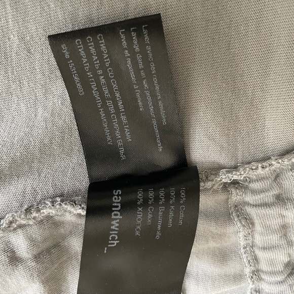 Sandwich Fitted Cinched Waist Grey Cotton  Blazer with Silver Trim - Picture 3 of 14